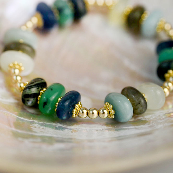 Gorgeous Crystals & Gold Bracelet - Relationship Blend