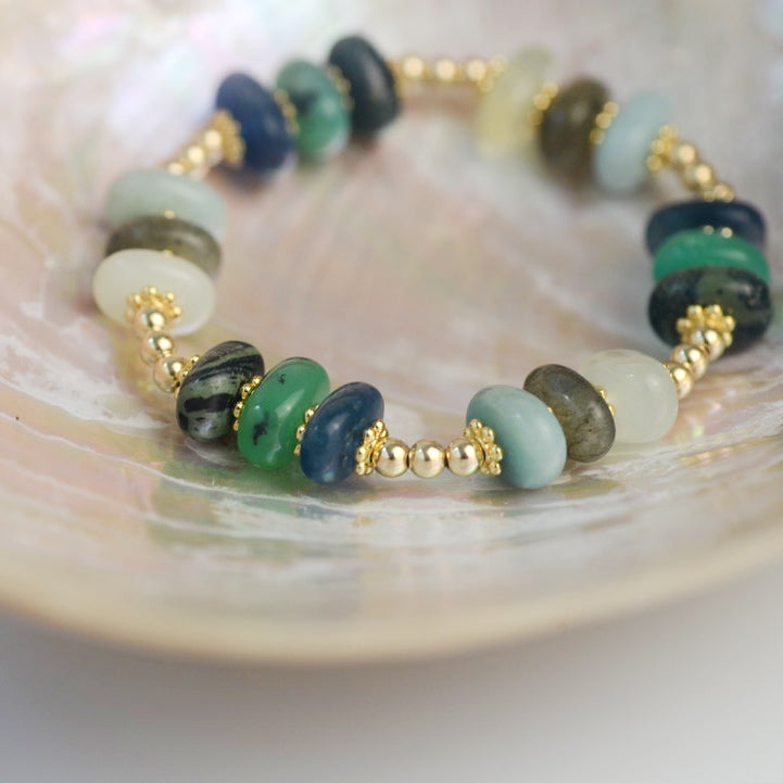 Gorgeous Crystals & Gold Bracelet - Relationship Blend