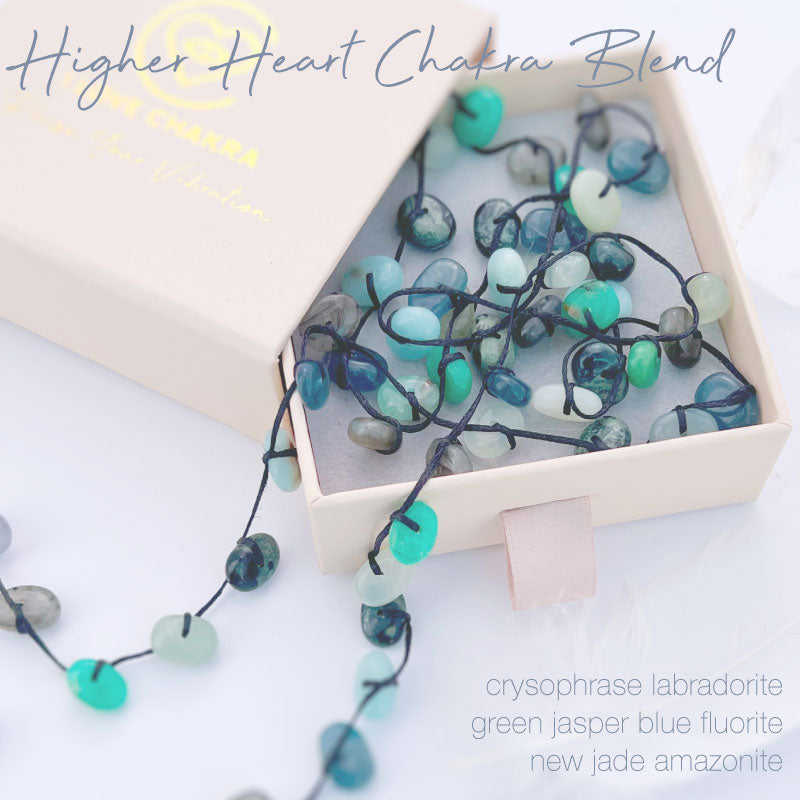 Higher Heart Chakra Stones Crystal Ritual Necklace - Love & Boundaries